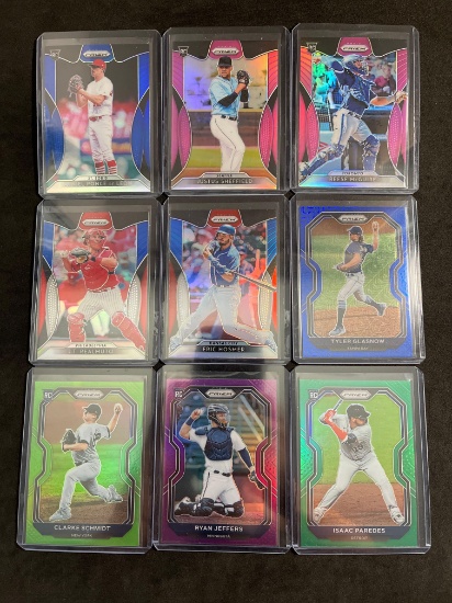 Lot of 9 Baseball Stars, Rookies, and Inserts From Large Collection