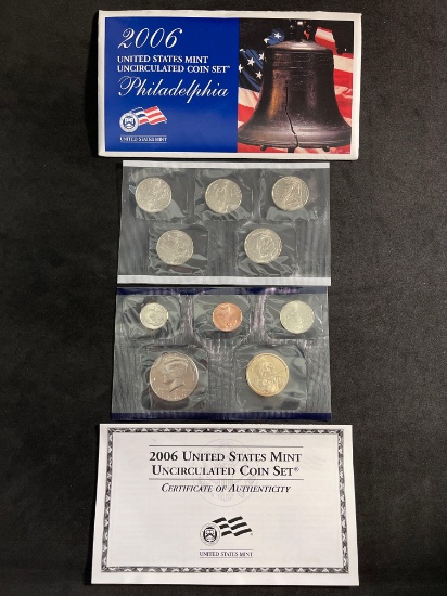 2006 United States Mint Uncirculated Coin Set Philadelphia From Large Collection