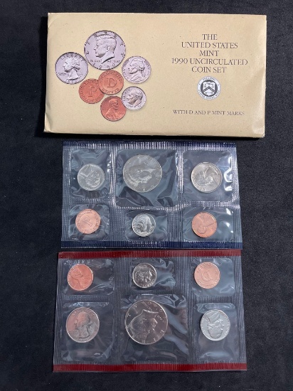 1990 The United States Mint Uncirculated Set From Large Collection