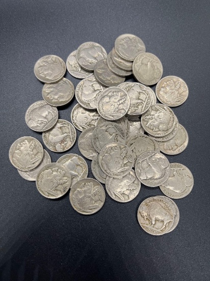 Mixed Bag of Buffalo Head Nickels From Large Collection