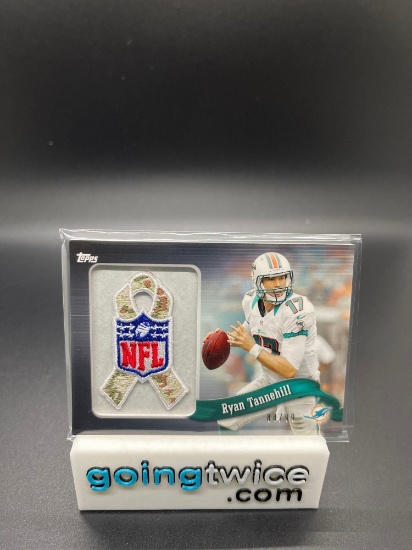 2013 Topps Ryan Tannehill NFL Patch Ribbon 84/99 Football Card From Large Collection