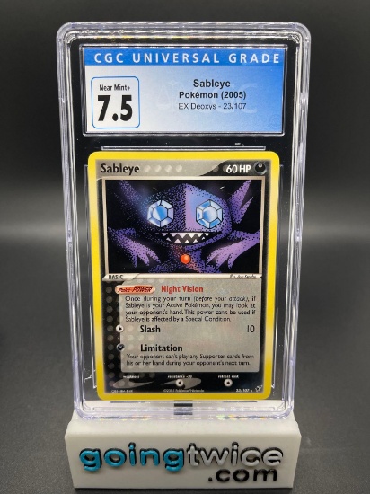 CGC Graded 2005 Pokemon SABLEYE EX Deoxys - 23/107 Trading Card