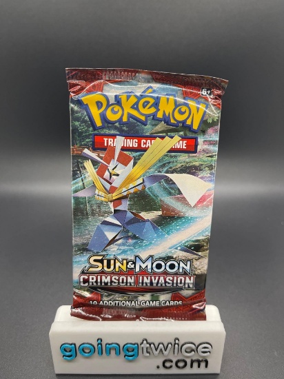 Factory Sealed Pokemon SUN & MOON CRIMSON INVASION Booster Pack