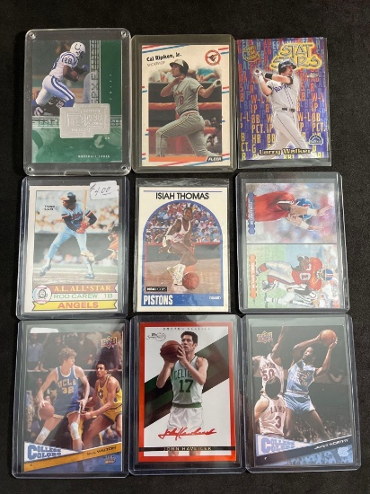 Lot Of 9 Rookies/ Stars & Inserts Sports Cards