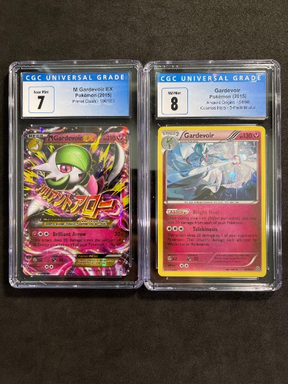 CGC Graded Card Lot of 2 Pokemon Trading Cards