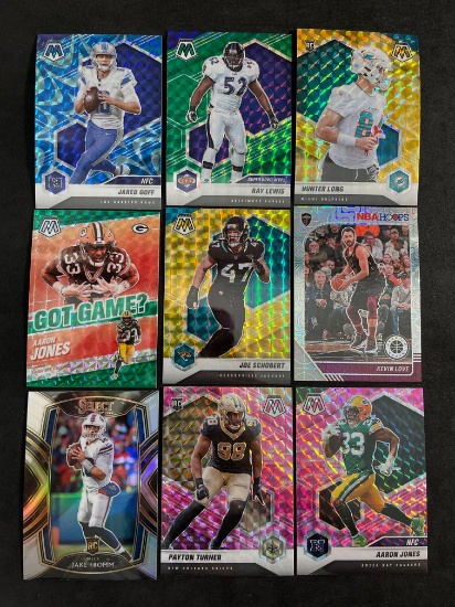 Lot of 9 Stars, Inserts, and Rookies Sports Cards From Large Collection