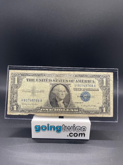 1957 B Silver Certificate One Dollar from The Estate Collection