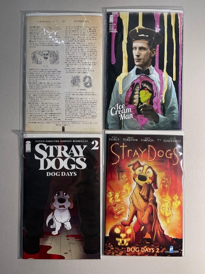 Image Comics - Modern Age - Lot of 4 Ice Cream Man/ Stray Dogs Comics From Estate Collection