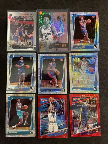 Lot of 9 Rookies, Stars, Inserts, and Refractor Sports Cards From Large Colleciton