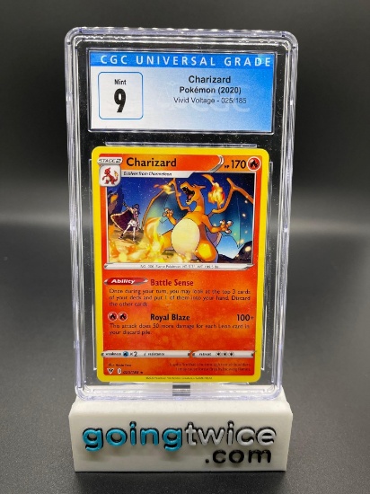 CGC Graded Pokemon 2020 Charizard Vivid Voltage 025/185 Trading Card