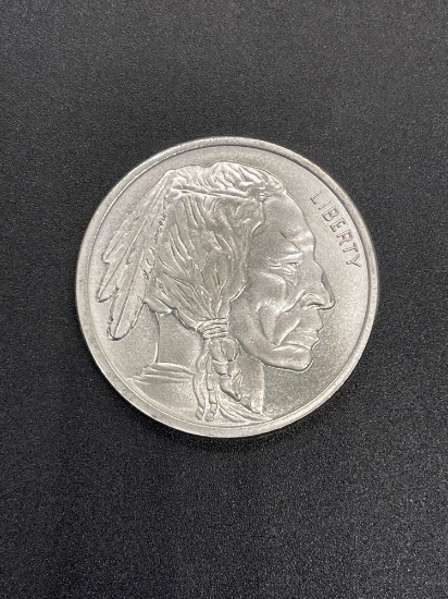 1ozt Silver 999 Buffalo Round From Large Collection
