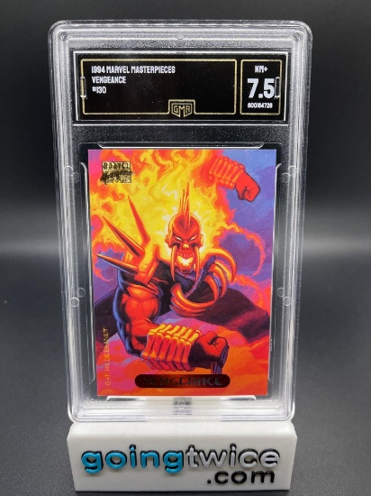 GMA Graded 1994 Marvel Masterpiece Vengeance #130 Trading Card