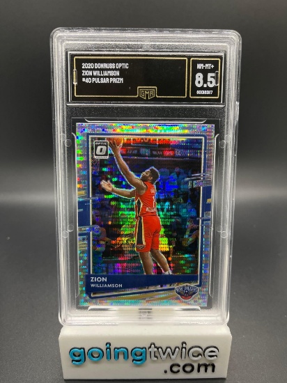 GMA Graded 2020 Donruss #40 Zion Williamson Pulsar Prizm Basketball Trading Card