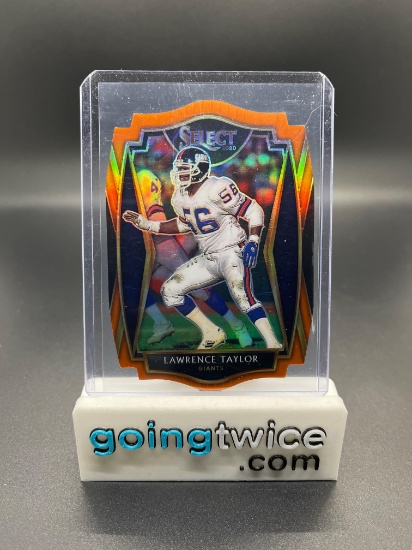 2020 Select Lawrence Taylor Orange Refractor Prizm Football Card From Large Collection