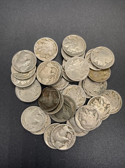 Mixed Lot of Buffalo Nickels From Large Collection