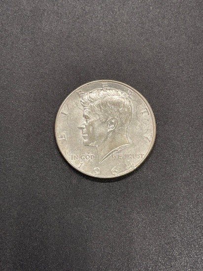 1964 Silver 90% Kennedy Half Dollar From Large Collection