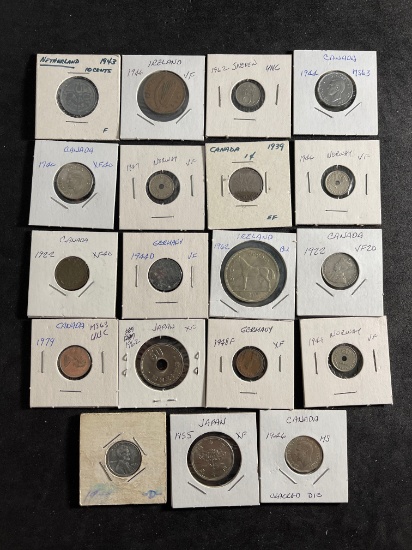 Mixed Lot of Foriegn Coins From Large Collection