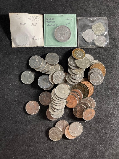 Mixed Lot of Foriegn Coins From Large Collection