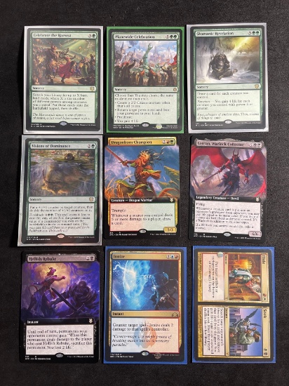 Lot of 9 Magic The Gathering Trading Cards From Large Collection