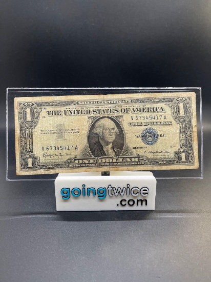 1957 B $1.00 Silver Certificate From Large Collection