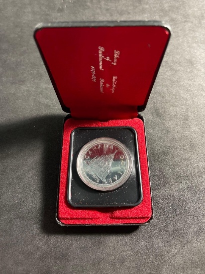 1976 Canadian 50% Silver Dollar .375oz Pure Coin From Large Collection
