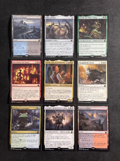 Lot of 9 Magic The Gathering Trading Cards From Large Collection