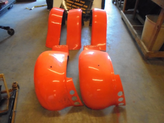 Set of Five (5) Orange Fenders