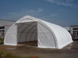 30 FT x 40 FT x 15 FT Peak Ceiling Double Door Storage Building C/W: commercial fabric, waterproof,