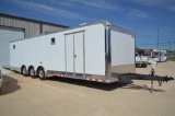 2016 32 FT Continental Cargo - 16 IN Wheels - A/C - Winch - Drop Down Rear Access - Electric Jack -