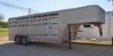 1991 Featherlight 20 FT Stock Trailer