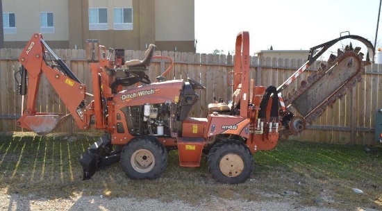 Ditch Witch RT45 Trencher H314 Rear Attachment A323 Backhoe Attachment in Front 126 HRs