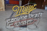 Miller Light Antique Neon Sign