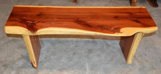 Handmade Mesquite Bench/Coffee Table/End of Bed (48"x16 1/2"x19")