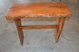 Handmade Mesquite Entry Table w/ 2