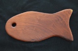 Handmade Mesquite Cutting Board - Fish