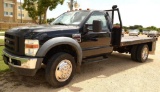 2008 Ford F450 Reg. Cab Black Dually w/ Flat Bed *Title