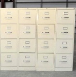 4 - HON Industries Letter Size Filing Cabinets w/ 4 Drawers