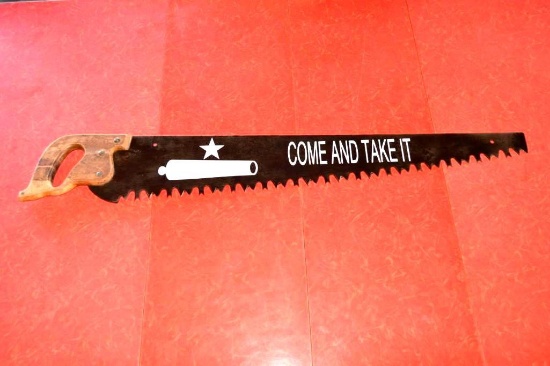 40" Decorative "Come and Take It" Hand Saw