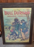 Collectible Bull Durham Smoking Tobacco Framed Art