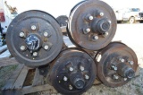 4 -- 6 Lug Torsion Axels with Brakes, 42 in