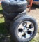 5 Bridgestone Dueler A/T P255/70 R18 Tires with Jeep Wheels