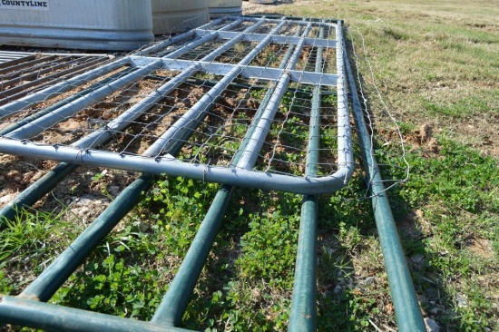 16' x 4' Green Gate and 14' x 4' Wire Covered Gate
