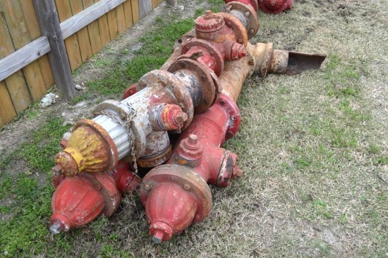 Group of 4 Fire Hydrants