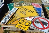 Pallet of Miscellaneous Street Signs