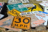 Pallet of Miscellaneous Street Signs