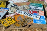 Pallet of Miscellaneous Street Signs