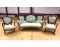 Vintage 3-pc Settee with Matching Chairs, Victorian Style