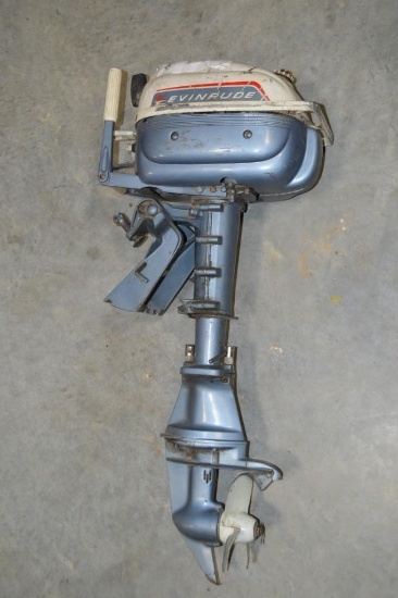 1966 Evinrude 3632E "Suitcase" Outboard Motor 3 hp