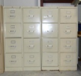 Set of 4 - Letter Size File Cabinets