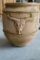 Terra Cotta Pot w/3 Steer Heads
